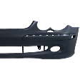 Front Primed Bumper Cover, Base Model, For Models With Headlight Washer, Without AMG Sport Package and Parktronic System