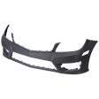 Front Primed Bumper Cover, For Models With AMG Styling Package, Without Parking Sensor Holes, Headlight Washer Holes and Side Marker Light Holes