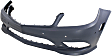 2011 Mercedes Benz C300 4Matic Luxury - Front Primed Bumper Cover, For Models With AMG Styling Package and Daytime Running Lights