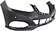 Front Primed Bumper Cover, Sedan/Wagon, For Models Without AMG Package, With Parking Aid Sensor Holes