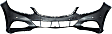 Front Primed Bumper Cover, Sedan/Wagon, For Models Without AMG Package, With Parking Aid Sensor Holes