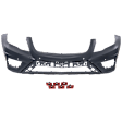 Front Primed Bumper Cover, With Parking Aid Sensor Holes, Without Headlight Washer Holes, For Models With AMG Styling Package