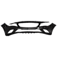 Front Primed Bumper Cover, 4 Cyl., 2.0L Engine, For Models Without Parking Aid Sensor Holes and AMG Styling Package, CAPA Certified
