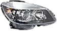 Passenger Side Headlight, with Bulb, Halogen, For Models Without Special Edition Package (Code P37) and Sportline Package (Code 952), Production Date From February 9 2007