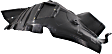 Front, Driver Side, Front Section Fender Liner, Coupe/Convertible