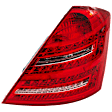 Passenger Side Tail Light, with Bulb, Halogen, Clear and Red Lens