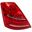 Driver Side Tail Light, with Bulb, Halogen, Clear and Red Lens