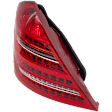 Driver Side Tail Light, with Bulb, Halogen, Clear and Red Lens