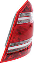 Passenger Side Tail Light, with Bulb, Halogen, Clear and Red Lens