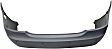 Rear Primed Bumper Cover, With Parking Aid Sensor Holes, For Models Without Sport Package, Except S63