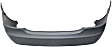 Rear Primed Bumper Cover, For Models Without Parking Aid Sensor Holes and Sport Package, Except S63