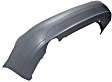 Rear Primed Bumper Cover, For Models Without Parking Aid Sensor Holes and AMG Styling Package, With Sport Package, With Single Exhaust Cut Out, Except C63