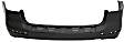 Rear Primed Bumper Cover, Without Parking Aid Sensor Holes, Except ML63 Model