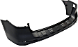 Rear Primed Bumper Cover, With Parking Aid Sensor Holes, Except ML63 Model, CAPA Certified