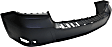 Rear Primed Bumper Cover, 6 Cyl., 3.5L Engine, Without Parking Aid Sensor Holes, For Models Without AMG Styling Package
