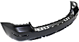 2015 Mercedes Benz GLK350 - Rear Primed Bumper Cover, For Models Without AMG Styling, Optical Off Road and Sport Package, CAPA Certified