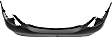 Rear Primed Bumper Cover, Sedan, With Sensor Holes, CAPA Certified