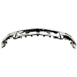 Front Bumper, Chrome, With Fog Light Holes, Without Parking Aid Sensor Holes, Without Mounting Brackets
