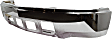 Front Bumper, Chrome, Without Parking Aid Sensor Holes, Without Fog Light Holes, Without Mounting Brackets