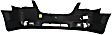 Front Primed Bumper Cover, With Headlight Washer Holes, Without Molding Holes, CAPA Certified