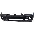 Front Primed Bumper Cover, LT Model, With Fog Light Holes, Without Parking Aid Sensor Holes, CAPA CERTIFIED