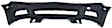 Front Primed Bumper Cover, Without Headlight Washer Holes