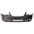 Front Primed Bumper Cover, Convertible/Sedan, With Fog Light Holes