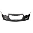 Front Primed Bumper Cover, Sedan, Without Headlight Washer and Fog Light Holes