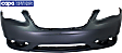 Front Primed Bumper Cover, Convertible/Sedan, CAPA CERTIFIED