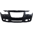 Front Primed Bumper Cover, Sedan, Except SRT-8 Model, Without Parking Aid Sensor Holes, With Adaptive Cruise Control