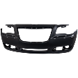 Front Primed Bumper Cover, Sedan, Except SRT-8 Model, Without Parking Aid Sensor Holes, With Adaptive Cruise Control, CAPA Certified