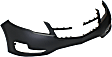 Front Primed Bumper Cover, Without Parking Aid Sensor Holes, Without Fog Light Holes