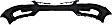 Front Primed Bumper Cover, Without Parking Aid Sensor Holes, Without Fog Light Holes