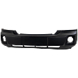 Front Primed Bumper Cover, With Fog Light Holes and Wheel Molding Holes, Without Parking Aid Sensor Holes and Tow Hook Holes, Code MLH