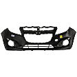 Front Primed Bumper Cover, Without Parking Aid Sensor Holes, Without Fog Light Holes, CAPA CERTIFIED