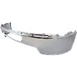 Front Bumper, Chrome, Without Mounting Brackets, CAPA CERTIFIED