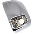 Front, Driver Side Bumper End, Chrome Plastic