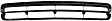 Front, Center Bumper Grille, Textured Black