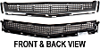 2012 Cadillac CTS Base - Front Bumper Grille, 4-Door, For Models Without Touring Package, Gray, Wagon