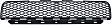 Front, Center Bumper Grille, Textured Black