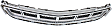 2013 Cadillac XTS Base - Front, Center Bumper Grille, For Models Without Daytime Running Light, Chrome Shell w/ Black Insert