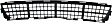 2012 Chevrolet Cruze - Front Bumper Grille, Textured Black