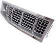 Front Bumper Grille, Chrome Shell with Silver Insert