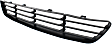 Front, Center Bumper Grille, Textured Black