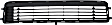 Front, Center Bumper Grille, Textured Black, Base Model, 4 Cyl., 2.5L Engine, CAPA Certified