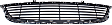 Front Bumper Grille, Textured Black CAPA Certified
