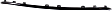 2017 Chrysler 200 Limited - Front, Center Bumper Trim, For Models With Type 1 Bumper Cover, Black