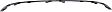 2017 Chrysler 200 Limited - Front, Center Bumper Trim, For Models With Type 1 Bumper Cover, Black