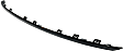 Front, Center Bumper Trim, Black, CAPA Certified