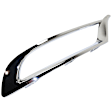 Front, Passenger Side, Outer Bumper Trim, Chrome, CAPA Certified